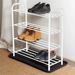 Półka na buty metalowa 4-poziomowa BIAŁA stojak regał organizer BRUNBESTE BB-3542