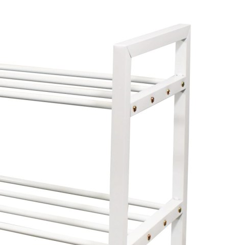 Półka na buty metalowa trzypoziomowa BIAŁA stojak regał organizer BRUNBESTE BB-3541