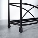 Półka na przyprawy kuchenna metalowa czarna 33.5x6.5x33.5cm VILDE 229070