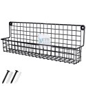 Półka na przyprawy kuchenna metalowa czarna organizer VILDE 229058