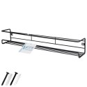 Półka na przyprawy kuchenna organizer metalowa czarna VILDE 229057
