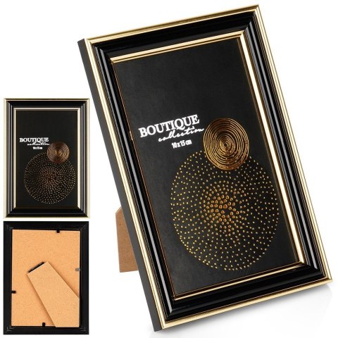 Ramka na zdjęcia do zdjęć czarna złota 10x15cm VILDE 568080