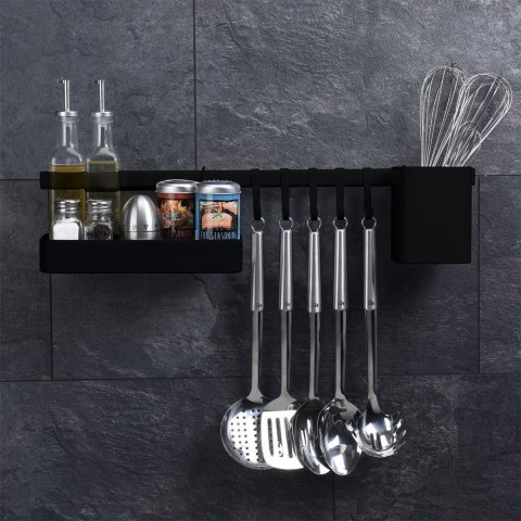 Reling kuchenny metalowy czarny uchwyt organizer 60cm EXCELLENT HOUSEWARE 530854