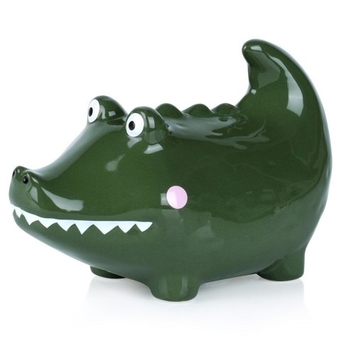 Skarbonka ceramiczna dla dzieci dziecka krokodyl VILDE 568076-W2