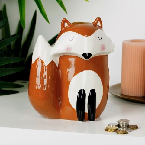 Skarbonka ceramiczna dla dzieci dziecka lis VILDE 568075-W2