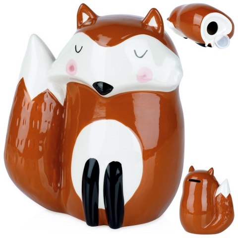 Skarbonka ceramiczna dla dzieci dziecka lis VILDE 568075-W2
