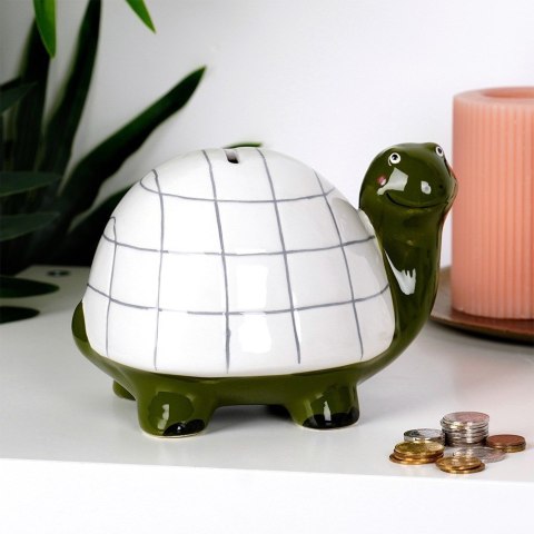Skarbonka ceramiczna dla dzieci dziecka żółw VILDE 568075-W5