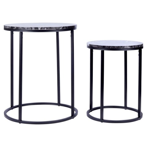 Stolik kawowy metalowy okrągły 2 sztuki TRENDS4YOU 569729