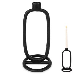 Świecznik aluminiowy czarny 24cm HOME STYLING COLLECTION 569534