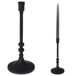 Świecznik aluminiowy czarny 31cm HOME STYLING COLLECTION 569235