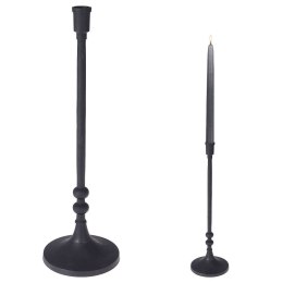 Świecznik aluminiowy czarny 41cm HOME STYLING COLLECTION 569236