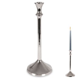 Świecznik aluminiowy srebrny 30.5cm HOME STYLING COLLECTION 569518