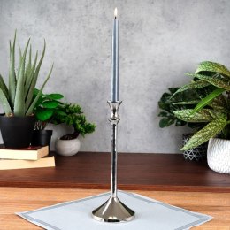 Świecznik aluminiowy srebrny 30.5cm HOME STYLING COLLECTION 569518