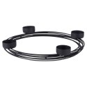 Świecznik metalowy czarny na 4 świeczki 28x3.5cm HOME STYLING COLLECTION 569783