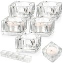 Świecznik szklany na świeczki tealight 5cm 5 sztuk VILDE 568097