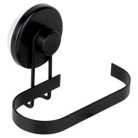 Uchwyt wieszak na papier toaletowy metalowy czarny na przyssawkę BATHROOM SOLUTIONS 567011