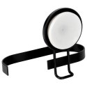 Uchwyt wieszak na papier toaletowy metalowy czarny na przyssawkę BATHROOM SOLUTIONS 567011
