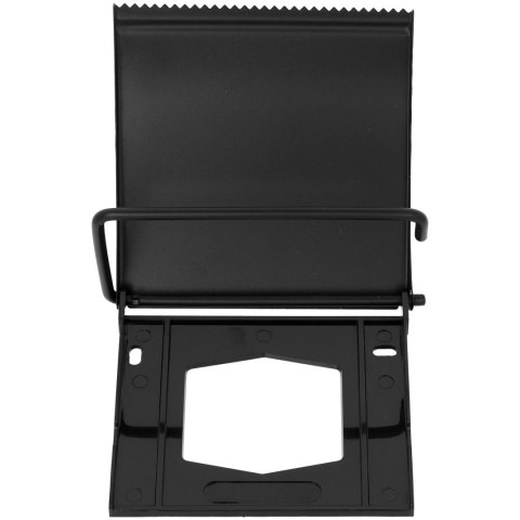 Uchwyt wieszak na papier toaletowy na ścianę ścienny metalowy czarny mat BRUNBESTE BB-2786
