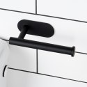 Uchwyt wieszak na papier toaletowy stalowy czarny VILDE 568070
