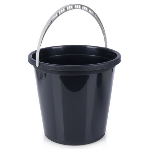 Wiadro plastikowe czarne 10L VILDE 779054