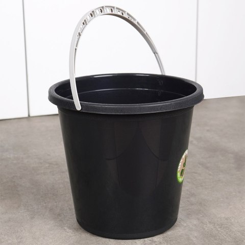 Wiadro plastikowe czarne 10L VILDE 779054
