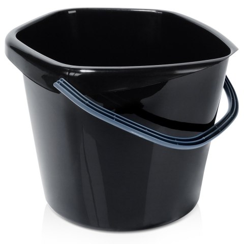 Wiadro plastikowe czarne 10L VILDE 779084