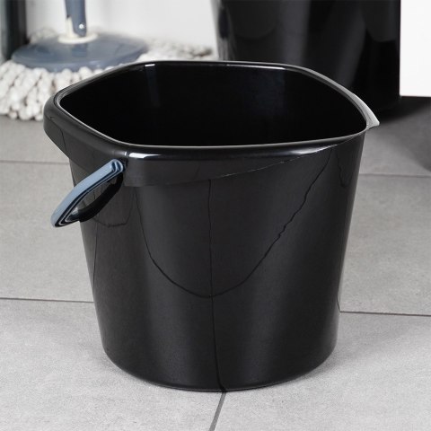 Wiadro plastikowe czarne 10L VILDE 779084