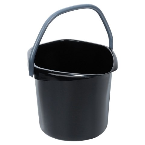 Wiadro plastikowe czarne 10L VILDE 779084