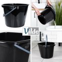 Wiadro plastikowe czarne 10L VILDE 779084