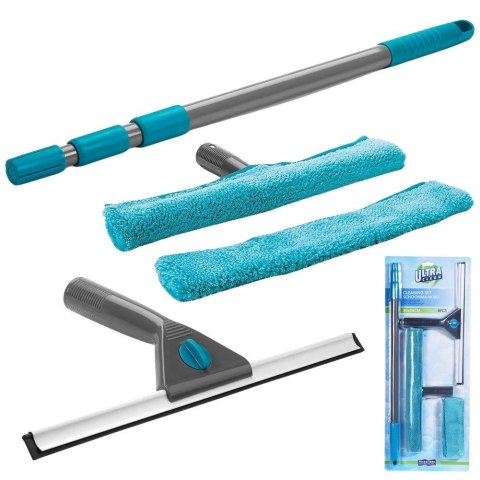 Zestaw do mycia okien mop teleskopowy ze ściągaczką 50-95cm 4-ele ULTRA CLEAN 720702
