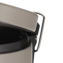 Łazienkowy kosz na śmieci, metal matowy, śred.17 cm, wys. 26 cm, 3,0 l, jasnobrązowy