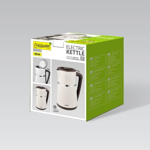 Czajnik elektryczny 1.7L 2200W beżowy MAESTRO MR-030-BEIGE