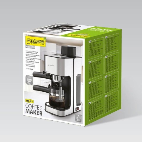 Ekspres do kawy kolbowy 800W MAESTRO MR-411