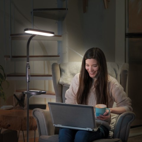Lampa stojąca podłogowa do sypialni pokoju LED dotykowa TIROSS TS-2249