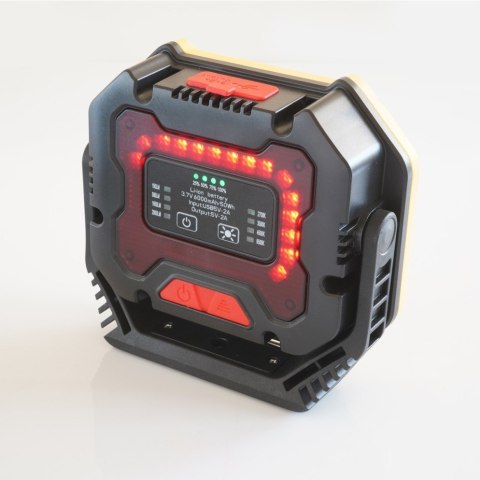 Latarka lampa robocza warsztatowa bardzo mocna 6000mAh LED z funkcją powerbank TIROSS TS-1940