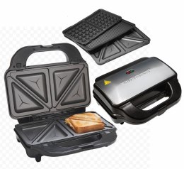 Opiekacz 3 w 1, 900W, , wymienne wkłady, gofry kanapki grill, TIROSS TS-9655
