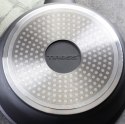 Patelnia głęboka z pokrywką marmurowa 24cm na gaz INDUKCJA nieprzywierająca TIROSS TS-1237