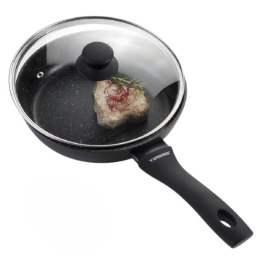 Patelnia granitowa do smażenia 28cm na indukcję nieprzywierająca z pokrywką TIROSS TS-2404P