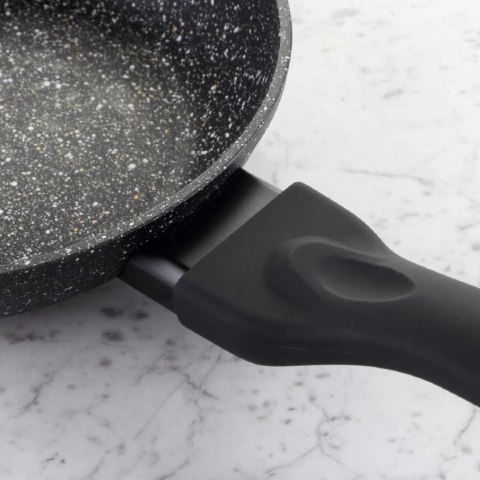 Patelnia marmurowa z pokrywką 28cm na gaz INDUKCJA nieprzywierająca TIROSS TS-1256P