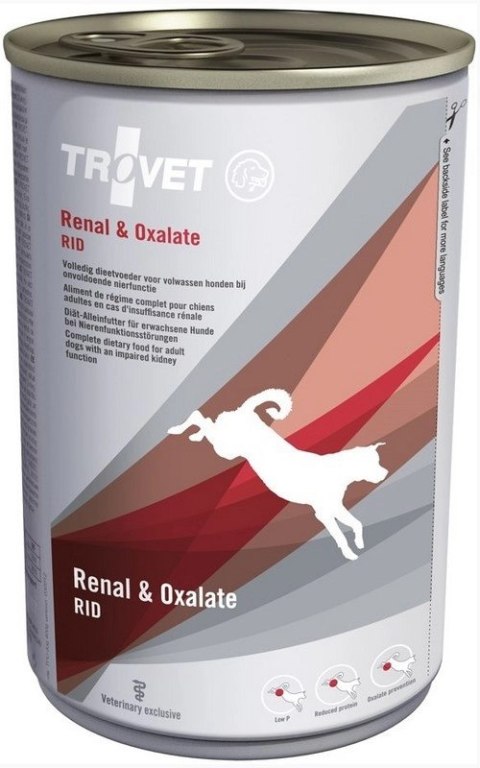 TROVET RID Renal & Oxalate Dla Psa Puszka 400g