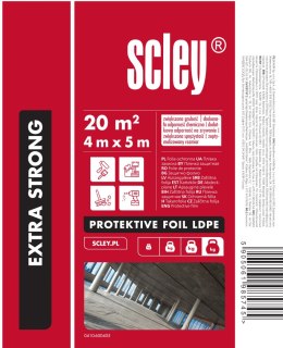 Folia ochronna malarska tynkarska Scley Extra Strong LDPE (4 x 5 m)