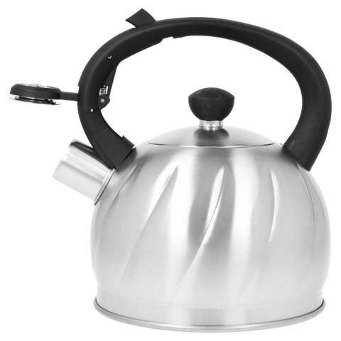 Czajnik na gaz stalowy z gwizdkiem 1.8L indukcja srebrny BRUNBESTE BB-2385