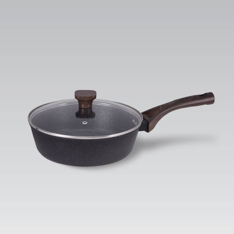 Głęboka patelnia z pokrywką nieprzywierająca indukcja gaz 24cm MAESTRO MR-1216-24