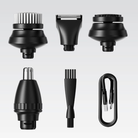 Golarka 5w1 trymer do nosa włosów do golenia USB C zestaw MAESTRO MR-674