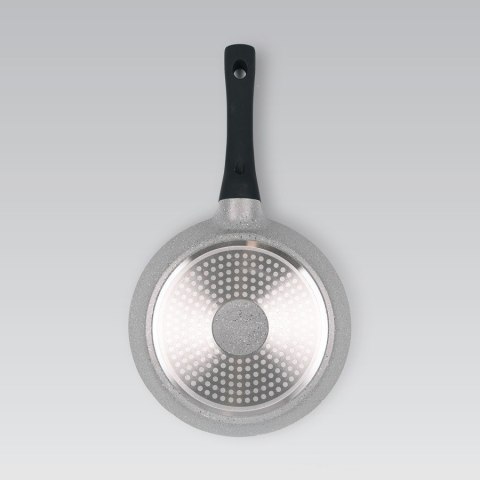 Patelnia granitowa do smażenia na gaz indukcję 22cm szara MAESTRO MR-4022