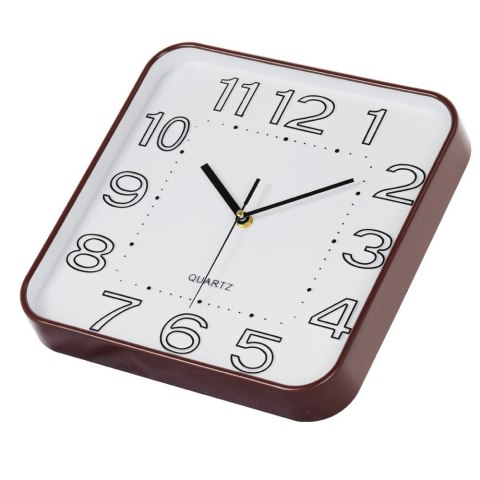 Zegar ścienny na ścianę do kuchni salonu kwadratowy biały 30CM BRUNBESTE BB-1866