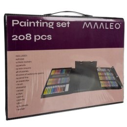 Zestaw do malowania w walizce- 208szt Maaleo 21645