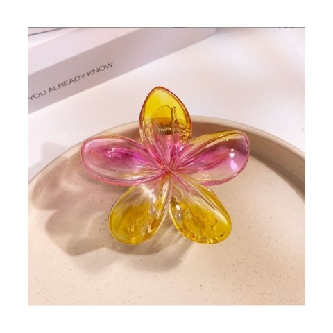 Spinka do włosów klamra XL kwiat OMBRE lato 7,5 x 8cm SP322
