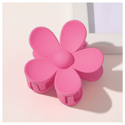 Spinka do włosów klamra XL kwiat ciemny róż 7x7,5 cm SP152CR
