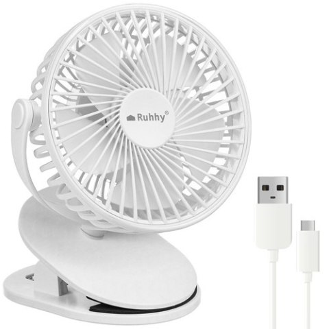 Wentylator bezprzewodowy biały Ruhhy 25566